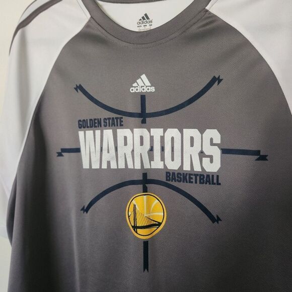 Adidas Mens Golden State Warriors Basketball Shirt Size Large - Picture 5 of 5